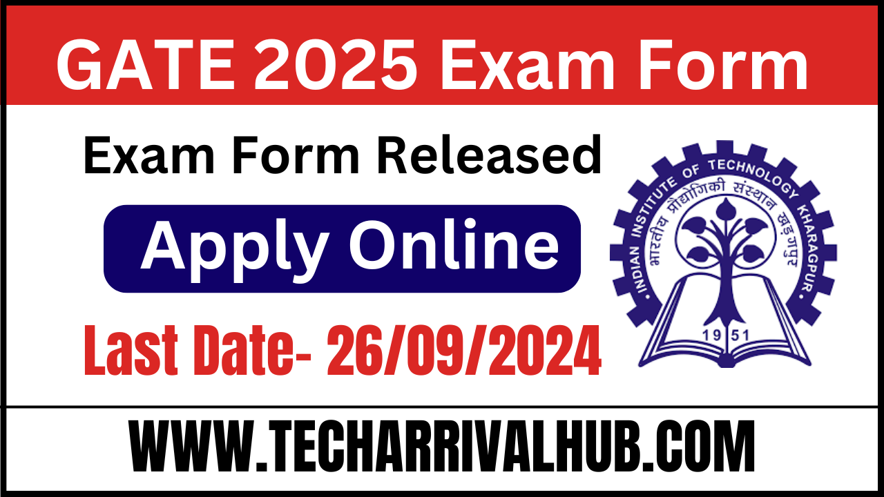 GATE 2025 Exam Apply Online Form: GATE का फॉर्म आ गया, जल्दी आवेदन करें!